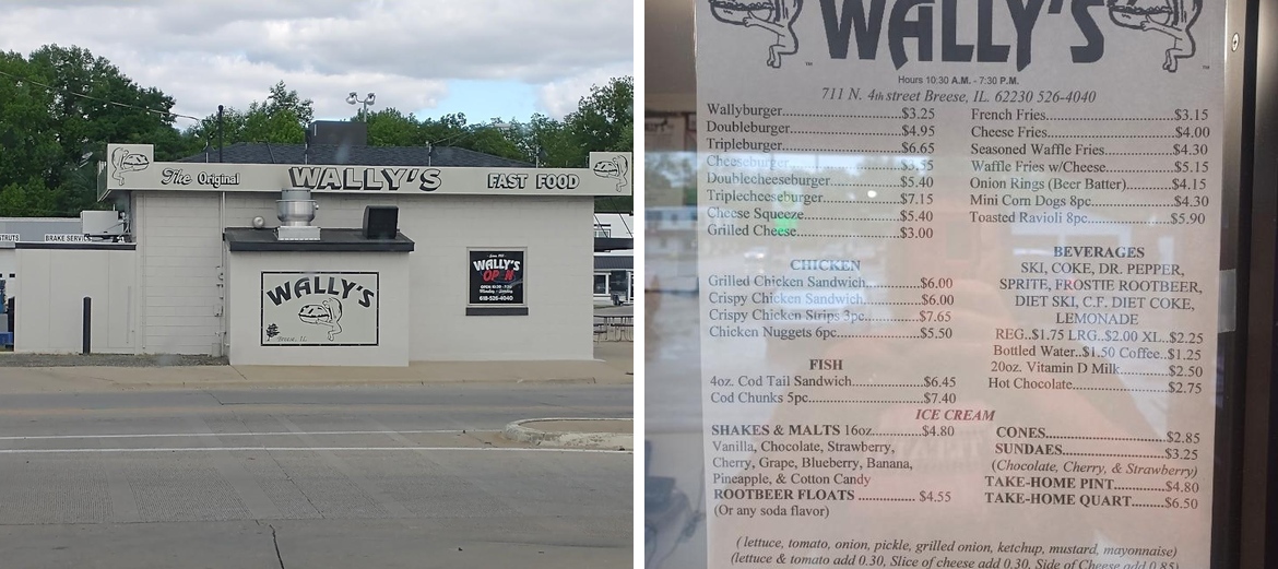 Wally's Drive-In Menu