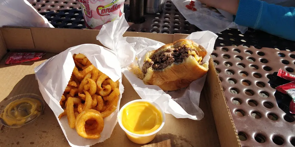 Triple Cheeseburger with Cheese Fries